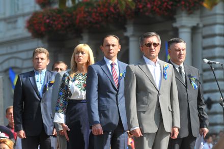 Урочиста церемонія підняття Державного прапора у Львові